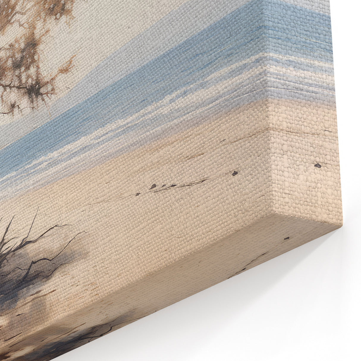 Vintage Landscape Art – Serene Coastal Scenery on Canvas