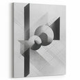 Dining Room Wall Decor - Geometric Black and White Art