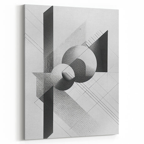 Dining Room Wall Decor - Geometric Black and White Art