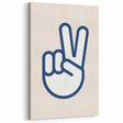 Peace Hand Sign – Minimalist Boys Room Wall Art Print
