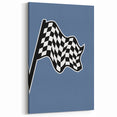 Racing Checkered Flag – Boys Room Wall Art for Speed Enthusiasts