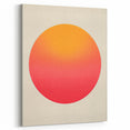 Framed and Canvas Dining Room Art - Sunset Gradient Circle