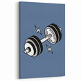 Dumbbell Wall Art – Motivational Boys Room Gym Decor