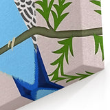 Blue Budgie Wall Art – Cute Bird Illustration for Boys' Room