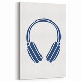 Minimalist Headphones Wall Art – Music-Themed Print for Boys' Room