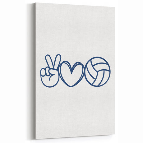 Volleyball-Themed Boys Room Wall Art – Kids Wall Art Prints