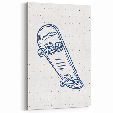 Skateboard Sketch – Boys Room Wall Art