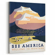 Vintage Travel Poster - Montana Scenic Wall Art