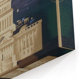 Vintage Travel Poster - Washington American Airlines Wall Art