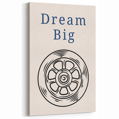 Dream Big – Motivational Boys Room Wall Art