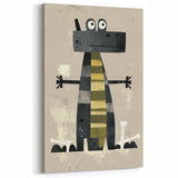 Playful Crocodile – Boys Room Wall Art