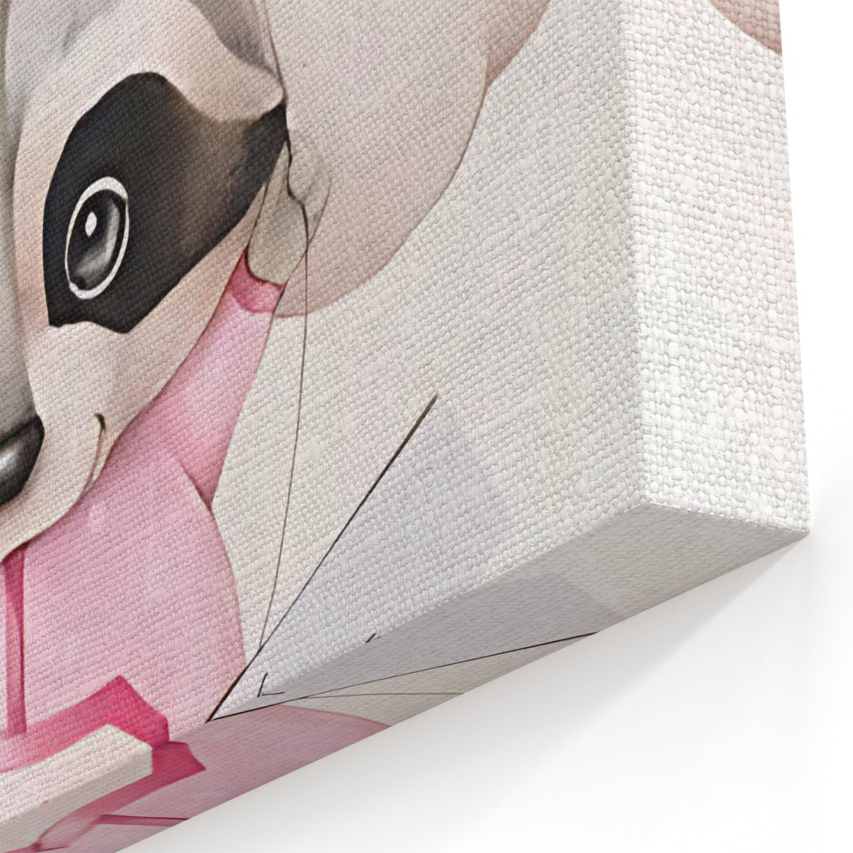 Floating Baby Raccoon Girls Room Wall Art - Dreamy Nursery Print