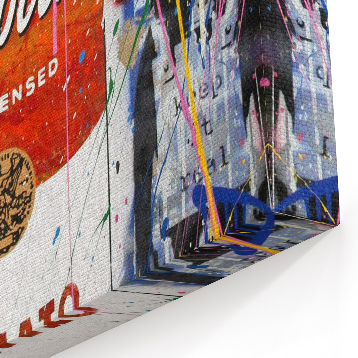 Vibrant Pop Art Wall Art - Graffiti Soup Can Canvas Print