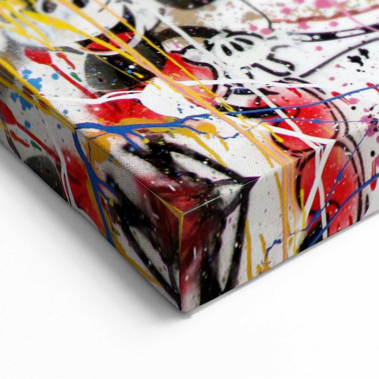 Vibrant Pop Art Wall Art - Graffiti Soup Can Canvas Print