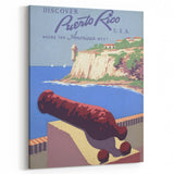 Vintage Travel Poster - Puerto Rico Coastal Art