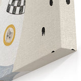 Playroom Wall Art - Space Rocket Kids Room Art for Boys