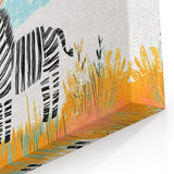 Boys Room Wall Art - Zebra Safari Kids Wall Art for Nursery