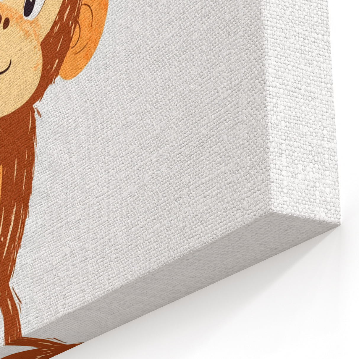 Playroom Wall Art - Playful Monkey Kids Room Art for Boys