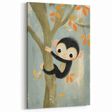 Children’s Room Decor - Playful Monkey Jungle Wall Art for Boys