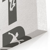 Skater Typography Art Print – Dynamic Skateboarding Wall Art Canvas