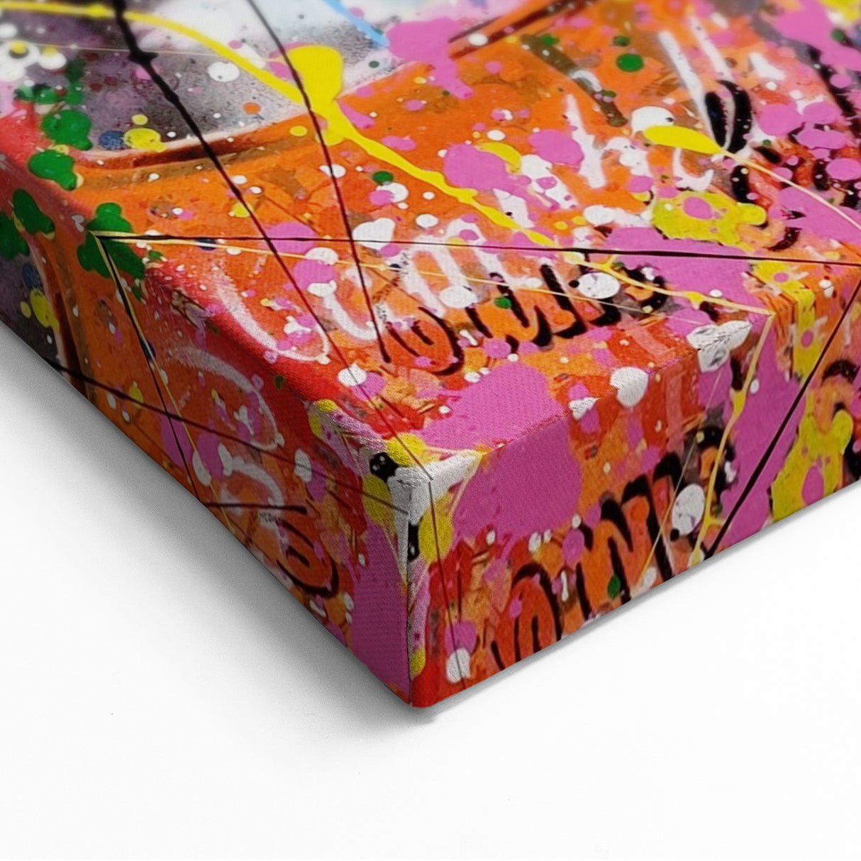 Vibrant Pop Art Wall Art - Graffiti Soup Can Canvas Print