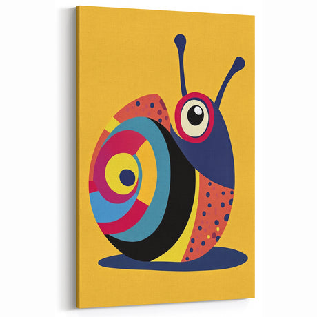 Bold Colorful Snail - Boys Room Wall Art Kids Wall Art Prints