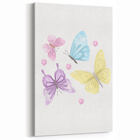 Pastel Butterfly Girls Room Wall Art – Nursery Print