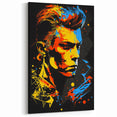 Vibrant Pop Art Canvas - Bold Geometric Portrait Wall Art Print