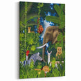 Jungle Safari Boys Room Wall Art – Wild Animal Adventure
