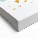 Golden Heart Rainbow Girls Room Wall Art – Nursery Print