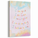 Playroom Wall Art – Inspirational Affirmation Print for Kids