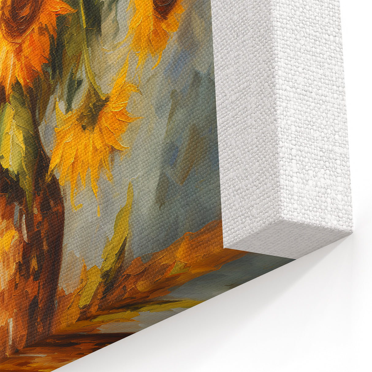 Sunflower Bouquet Living Room Wall Art – Modern Canvas Print