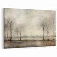 Vintage Landscape Art - Tranquil Trees by the Water
