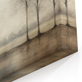 Vintage Landscape Art - Tranquil Trees by the Water