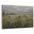 Vintage Landscape Art - Windy Grassland Scene
