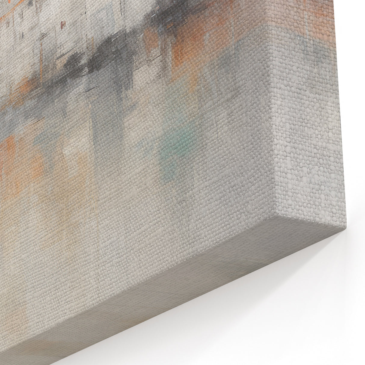 Vintage Landscape Art - Abstract Cityscape Reflection