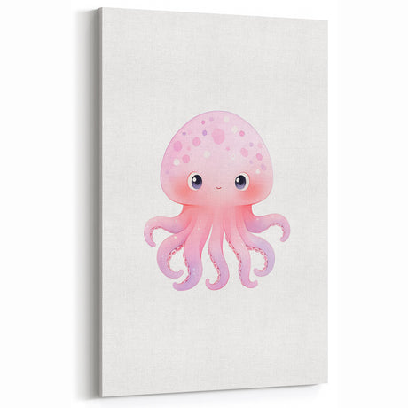 Nursery Wall Art – Cute Watercolor Jellyfish for Kids' Rooms