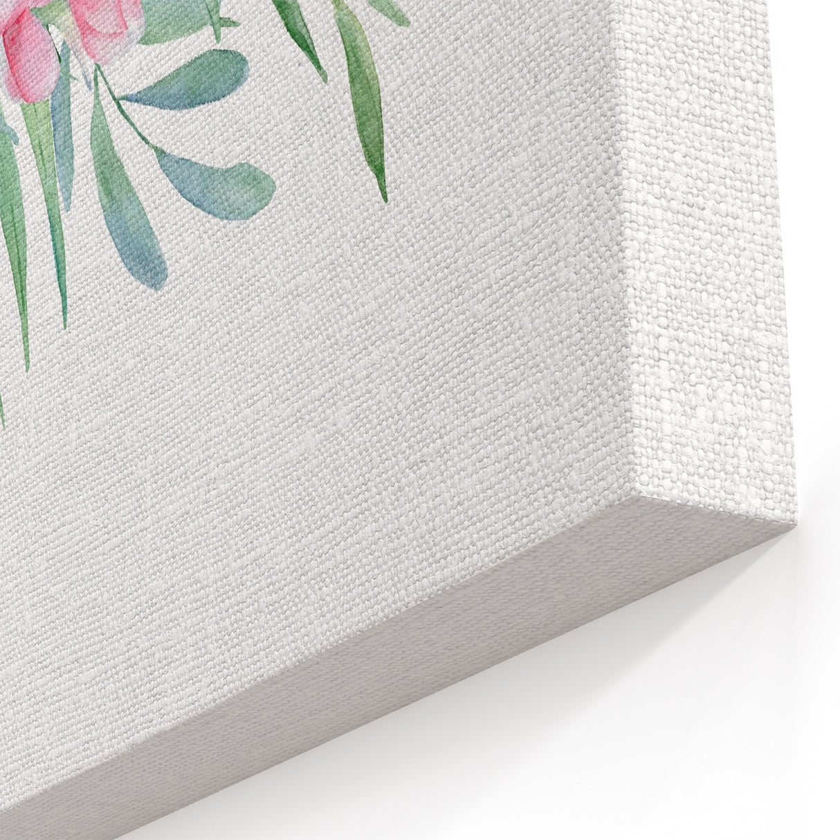 Girls Room Wall Art – Tropical Floral Watercolor Nursery Print