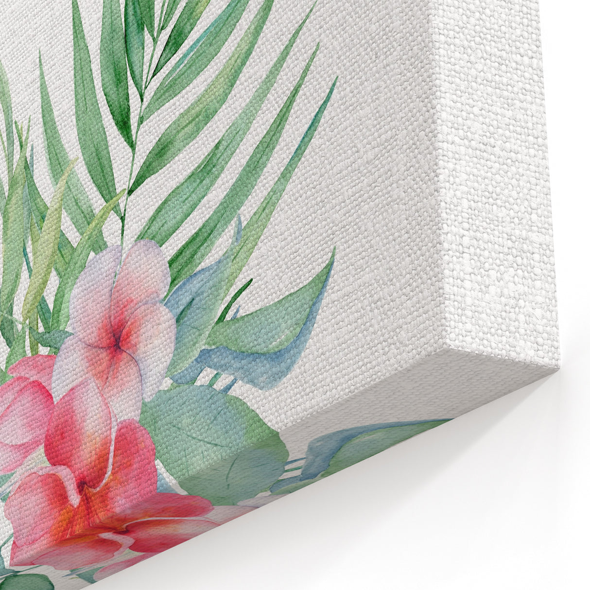 Girls Room Wall Art – Watercolor Tropical Floral Nursery Print