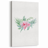 Pink Floral Girls Room Wall Art - Nursery & Kids Room Art Prints