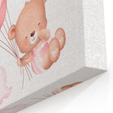 Children’s Wall Decor - Floating Teddy Bear Kids Room Art
