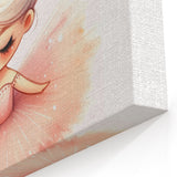 Personalized Kids Art - Ballerina Princess Girls Room Decor