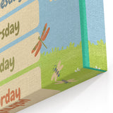 Days of the Week Kids Educational Wall Art – Learning Poster