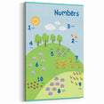 Numbers Kids Educational Wall Art – Counting Animals Poster