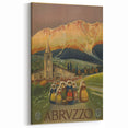 Vintage Travel Poster - Abruzzo Italy | Retro Tourism Wall Art