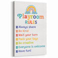 Playroom Rules Kids Educational Wall Art – Positive Learning Poster