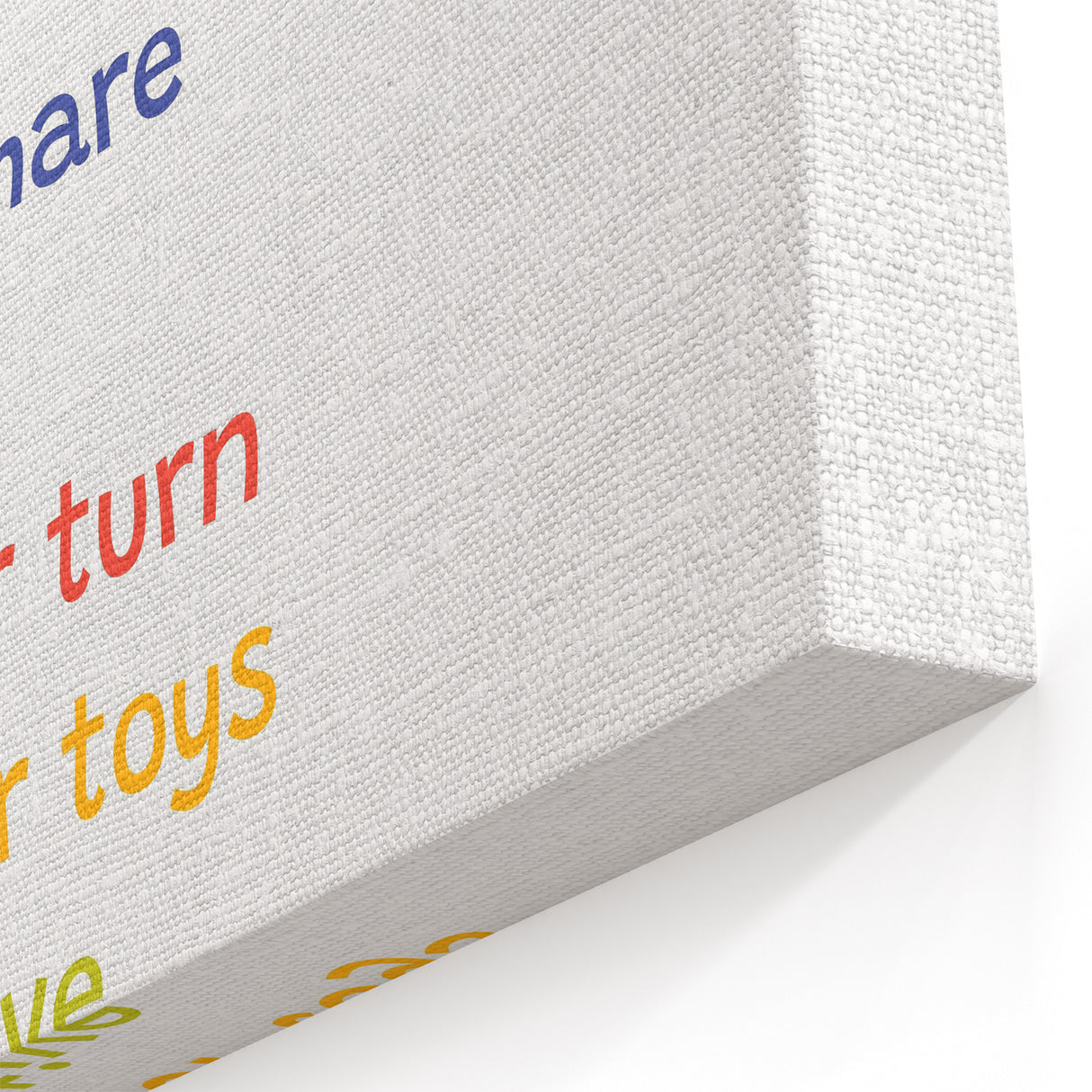 Playroom Rules Kids Educational Wall Art – Positive Learning Poster