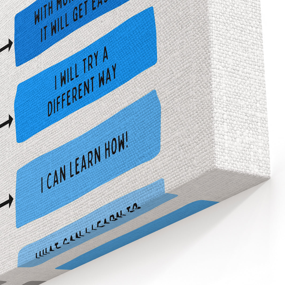 Growth Mindset Typography Art – Motivational Educational Print