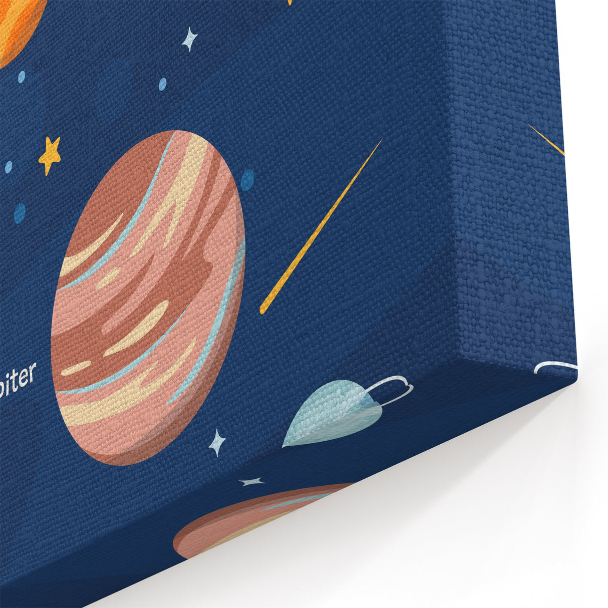 Solar System Learning Wall Art - Kids Educational Space Poster