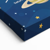 Solar System Learning Wall Art - Kids Educational Space Poster